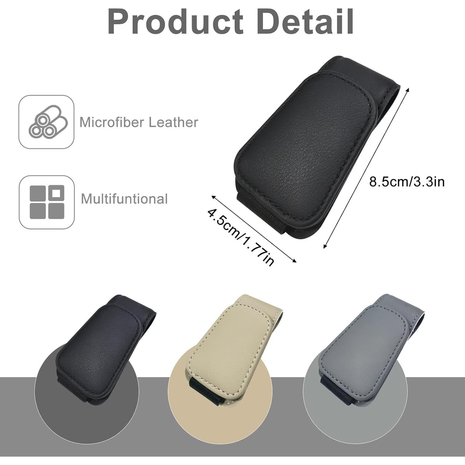 Soporte de Gafas de Sol EldHus para Coche Negro