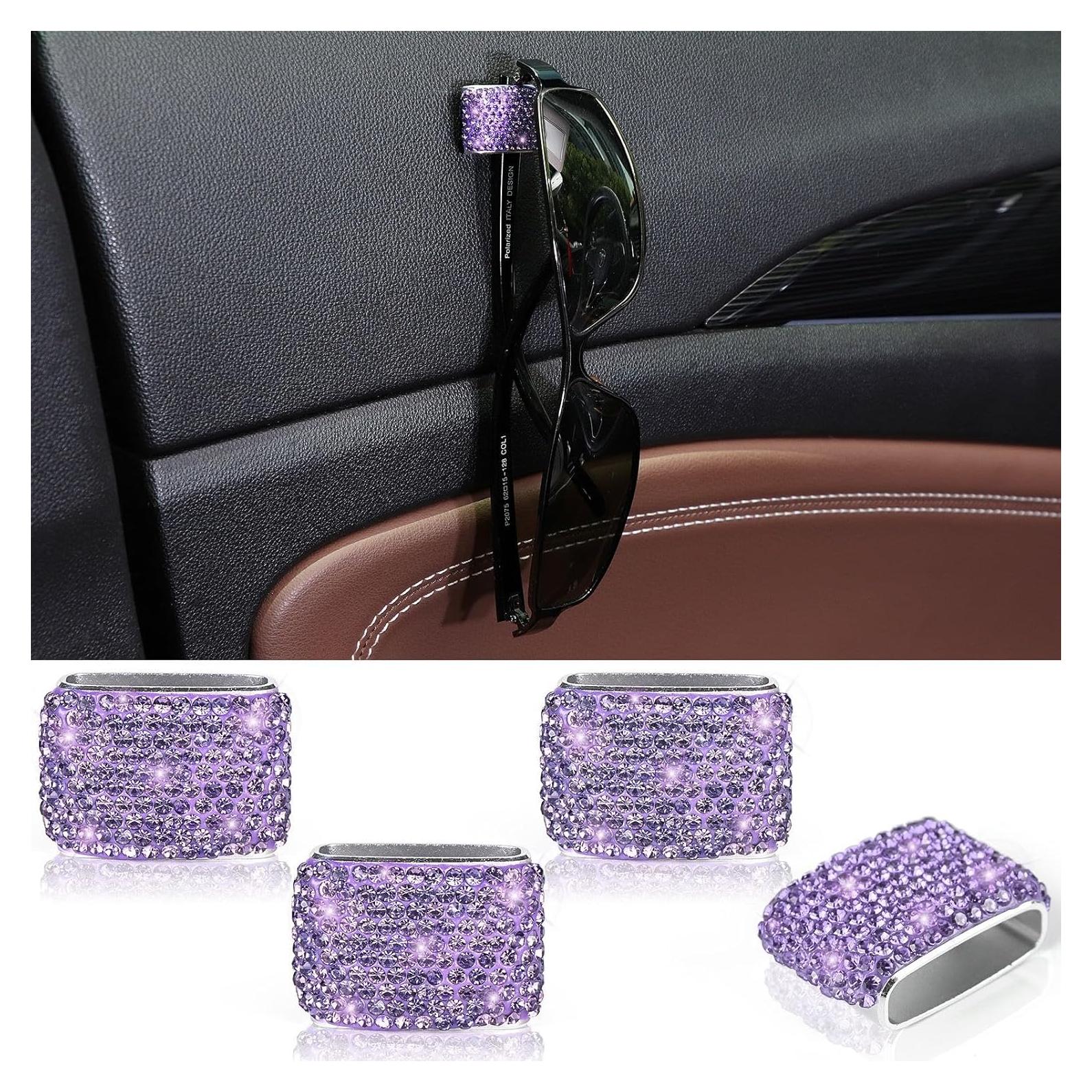 Soporte de Gafas de Sol Morado ToBeQueen - 4 Piezas, Brillante