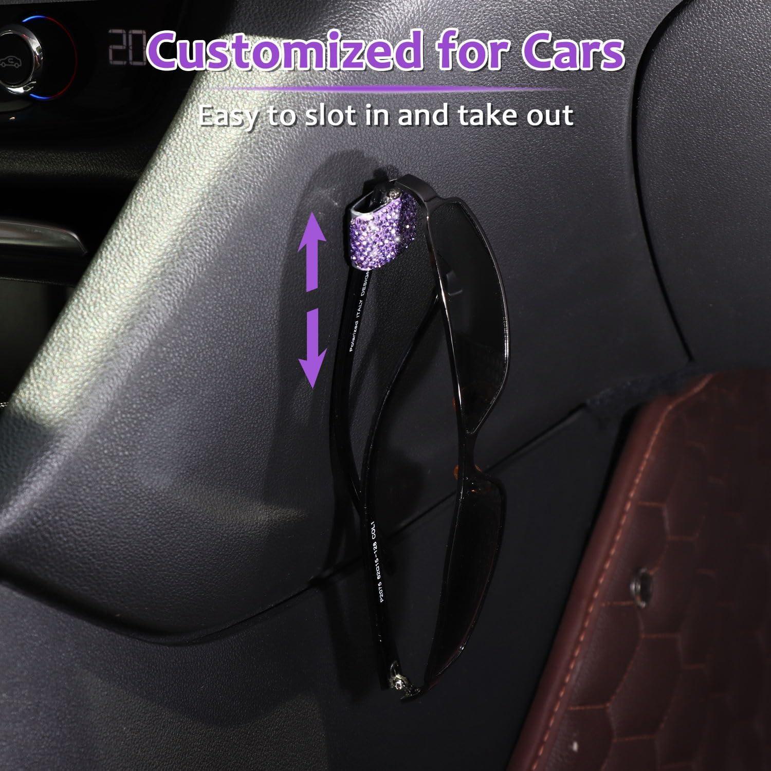 Soporte de Gafas de Sol Morado ToBeQueen - 4 Piezas, Brillante