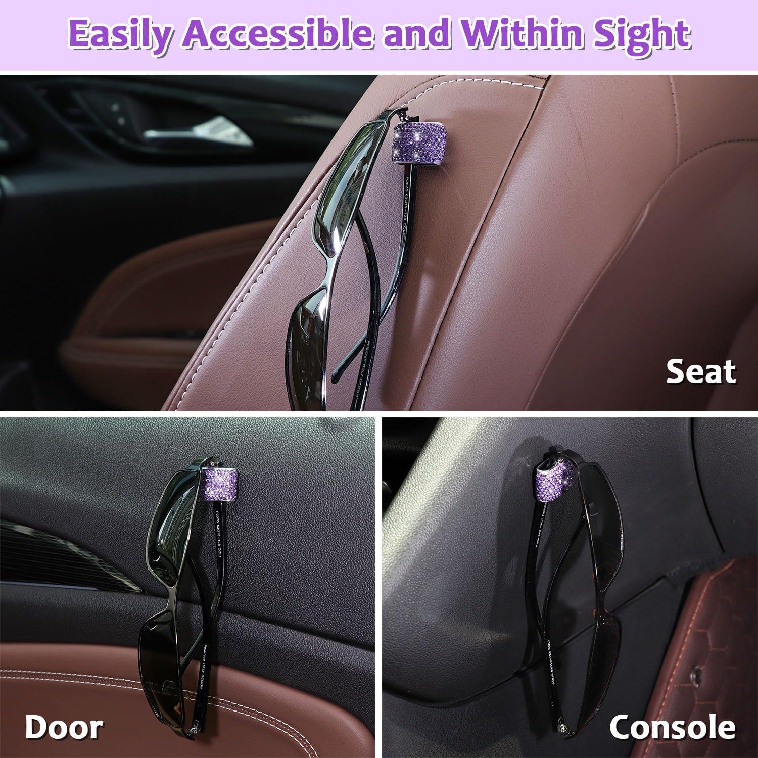 Soporte de Gafas de Sol Morado ToBeQueen - 4 Piezas, Brillante