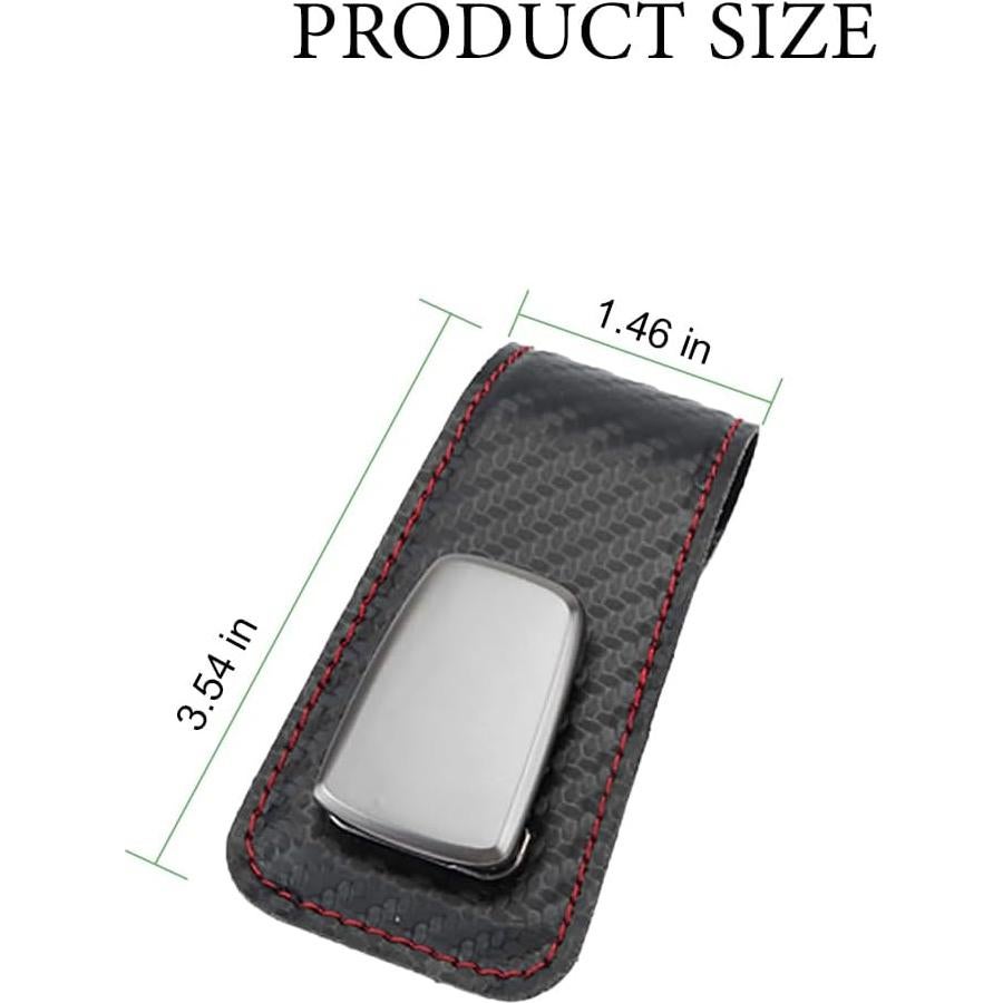 Soporte de Gafas de Sol para Coche Sandfren 2 Piezas Fibra de Carbono