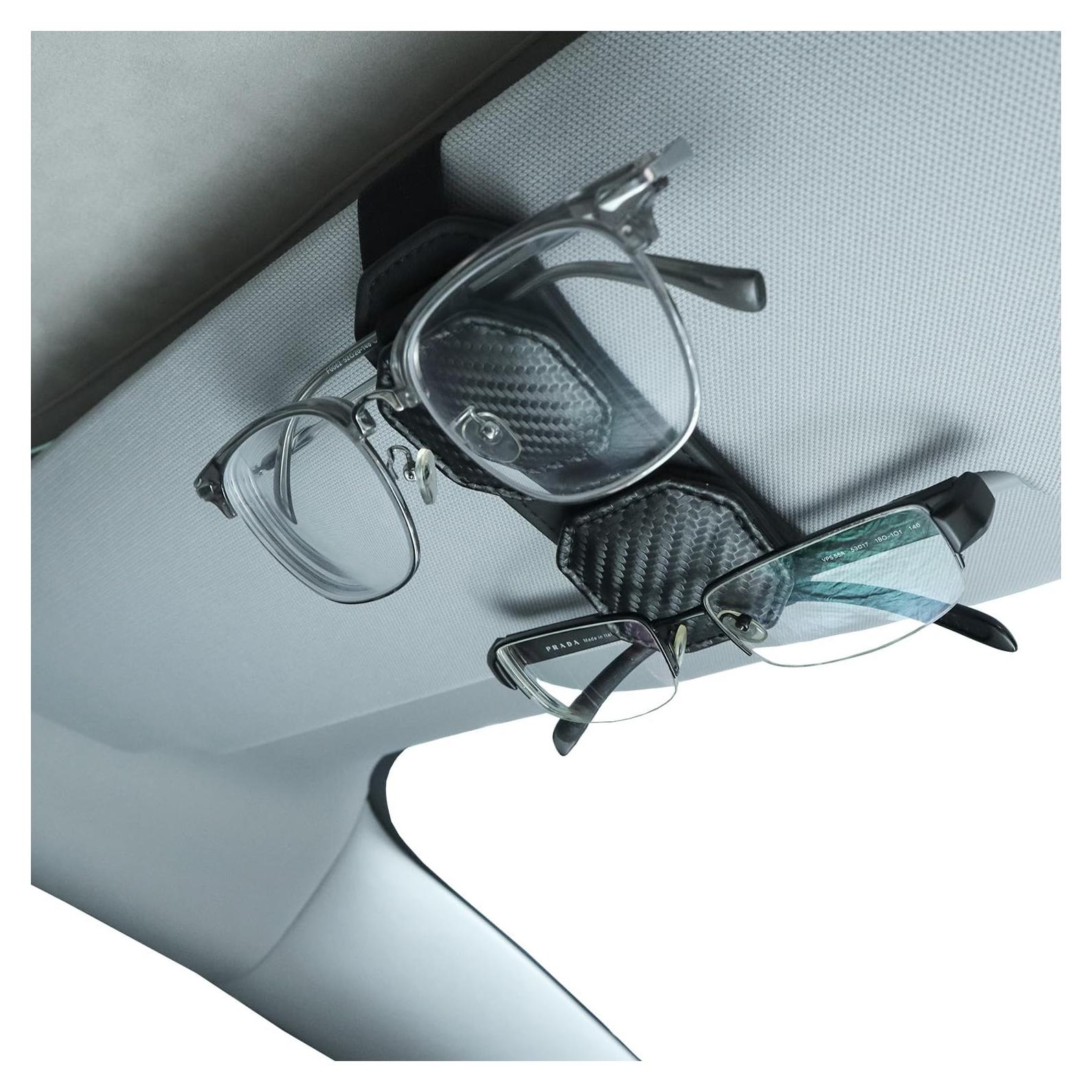 Soporte Magnético para Gafas de Coche Yimoyop - Doble Clip PU