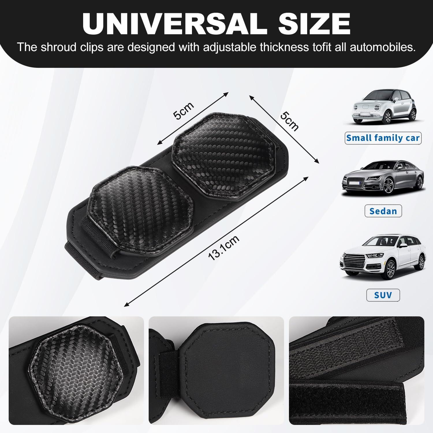 Soporte Magnético para Gafas de Coche Yimoyop - Doble Clip PU