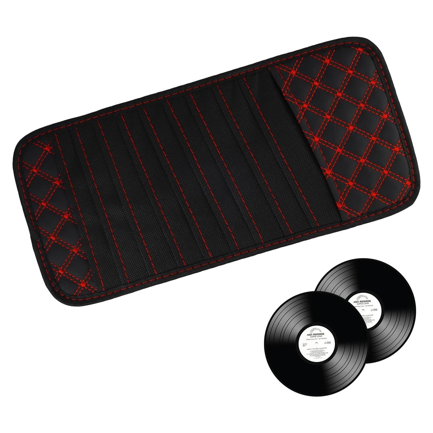 Soporte de CD para Visera de Coche PKRFCJ YJ-WQ32 Negro