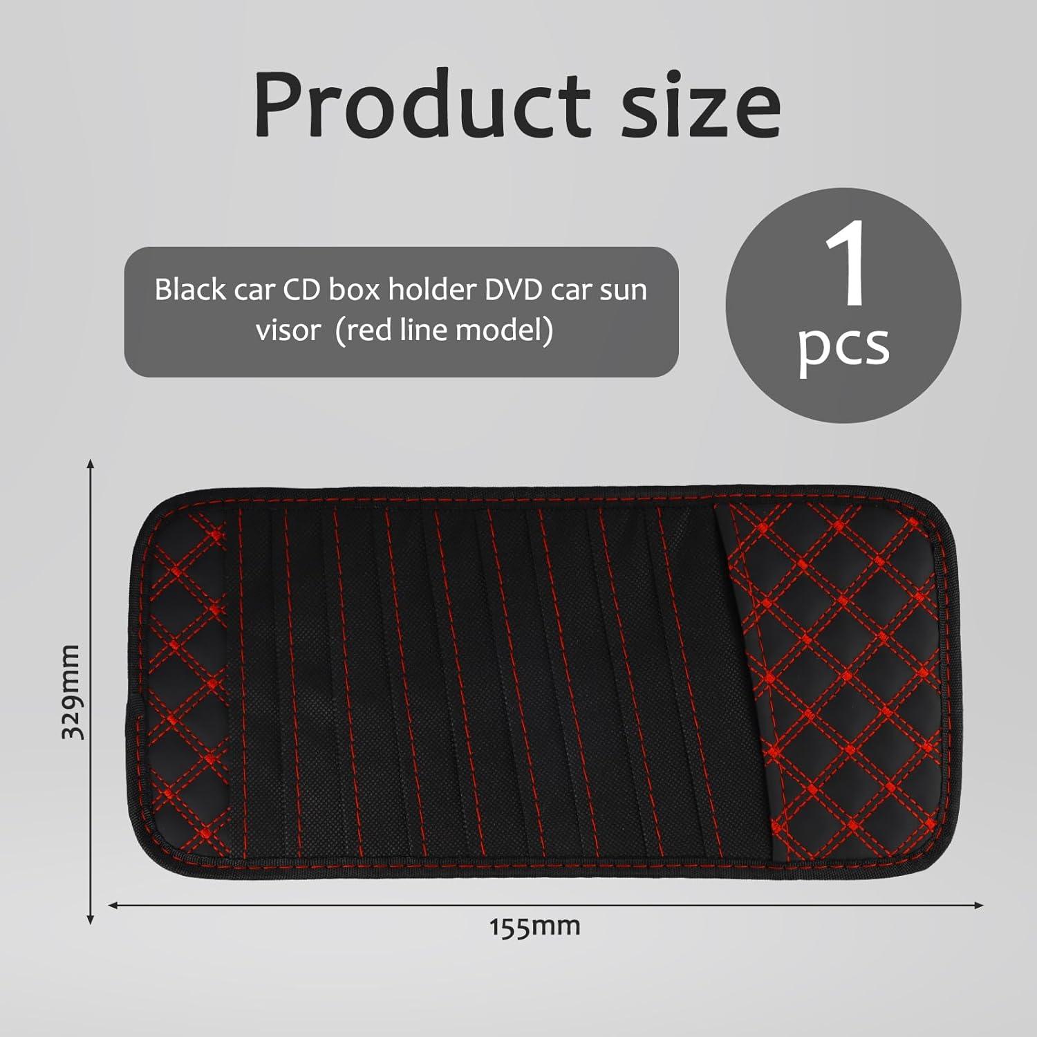 Soporte de CD para Visera de Coche PKRFCJ YJ-WQ32 Negro