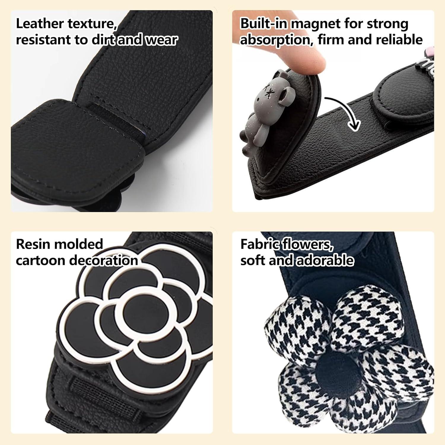 Clip Sostenedor de Gafas UINSUE para Coche - Negro Floral