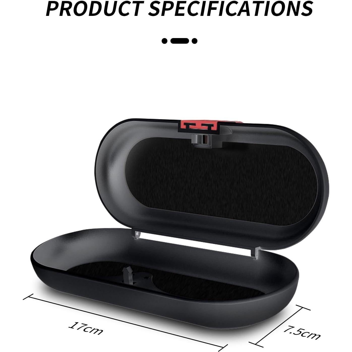 Soporte para Gafas KOMMI QTT309 - Organizador Visera Coche Blanco