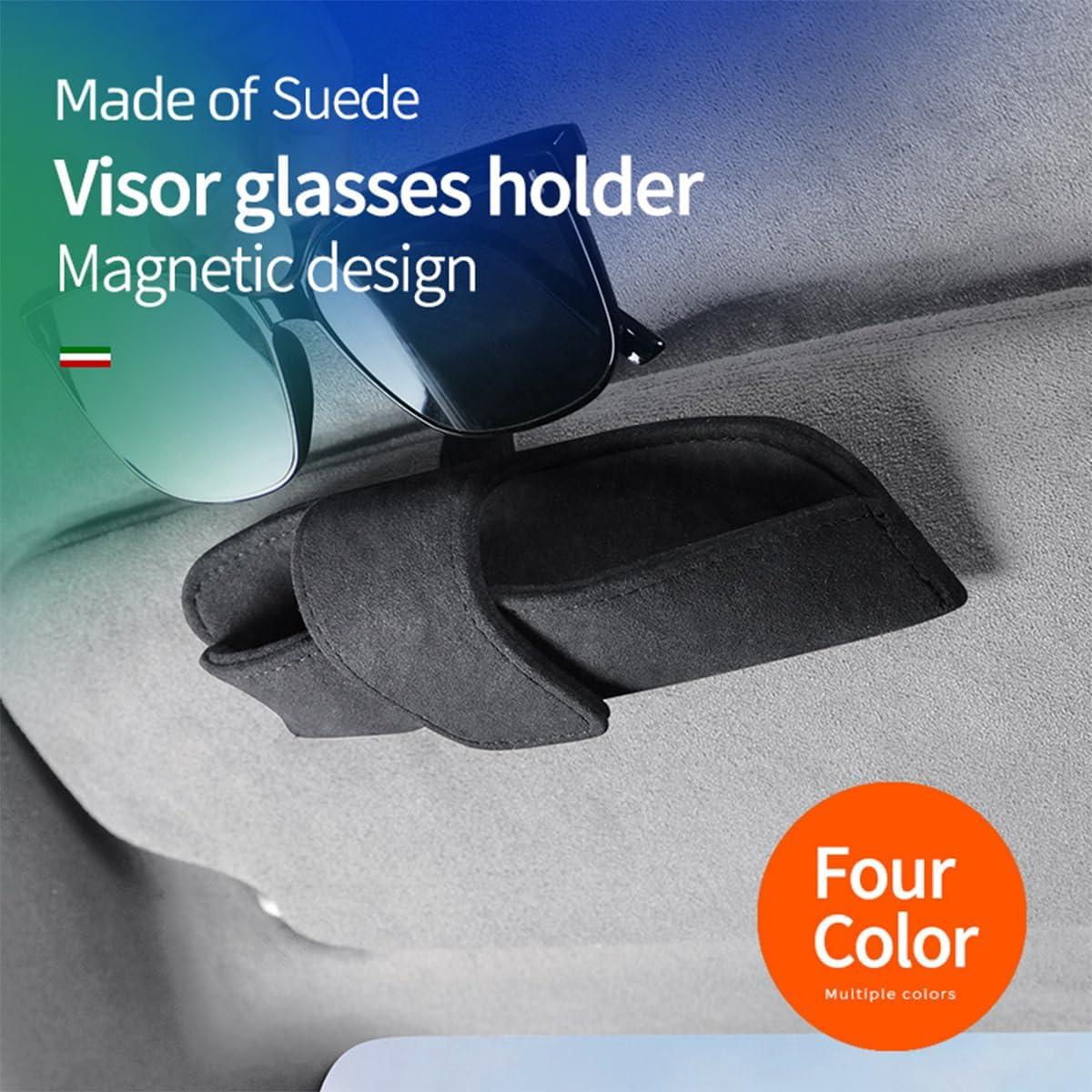 Soporte de Gafas de Sol KHGUZ para Visera de Coche Azul