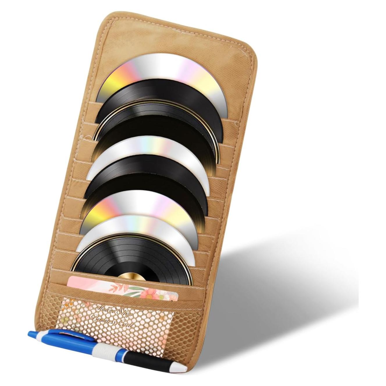 Funda de Almacenamiento para CD Notoke - Organizador Caqui para Coche