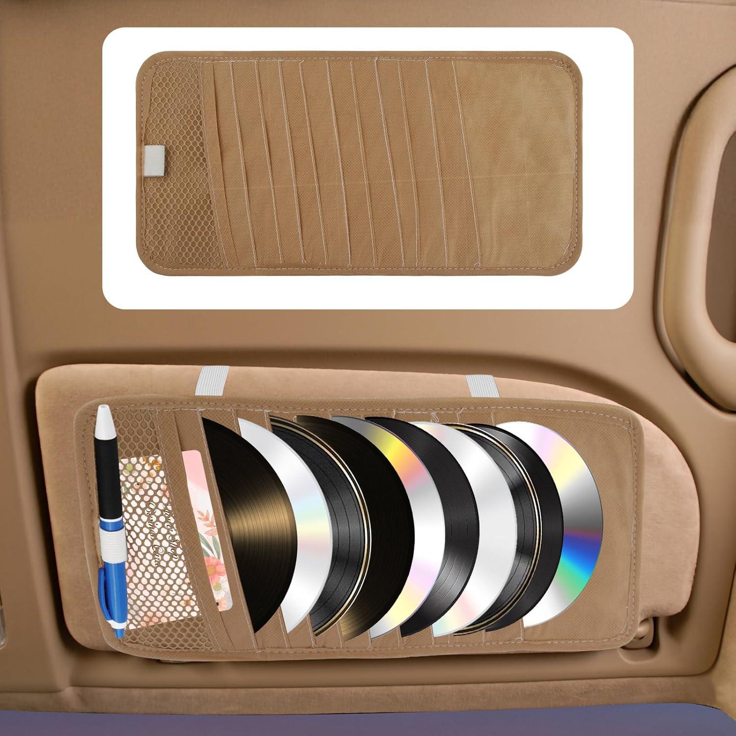 Funda de Almacenamiento para CD Notoke - Organizador Caqui para Coche