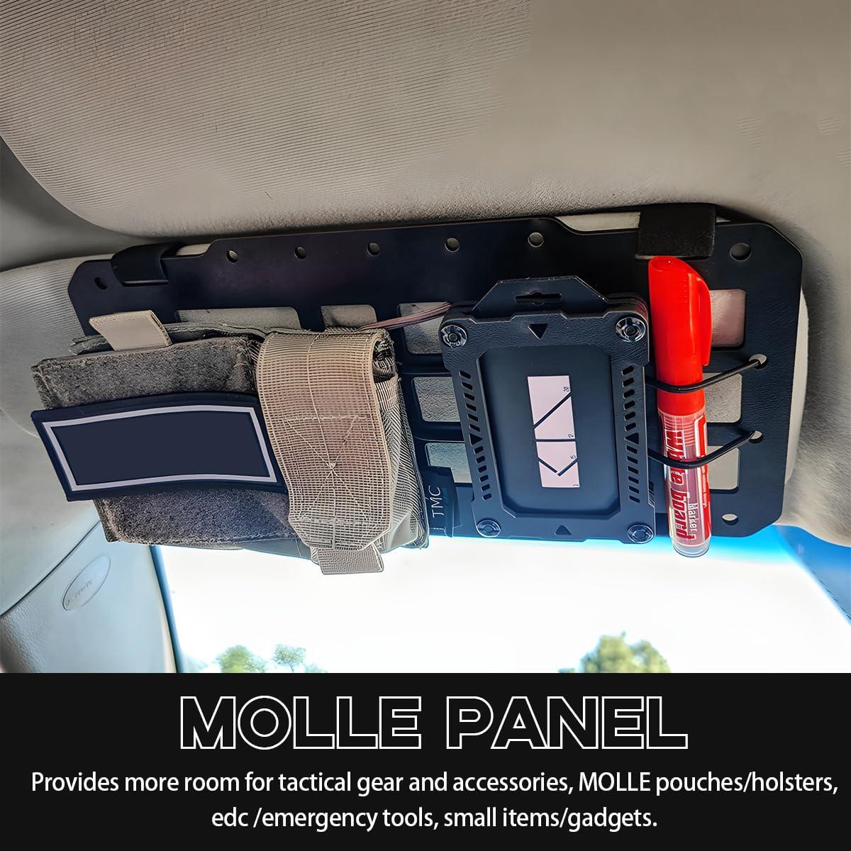 Panel Rígido MOLLE para Auto Yourkar - Organizador Visera Solar