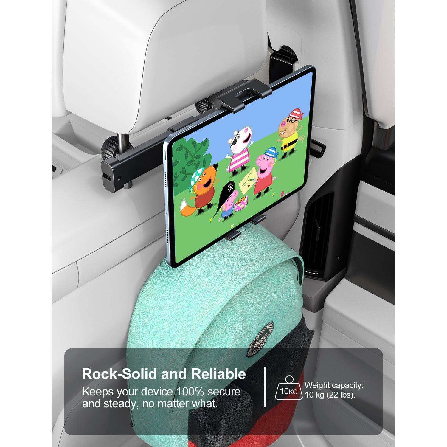 Soporte de Tableta PLDHPRO para Reposacabezas de Coche 5.1"-15.6"