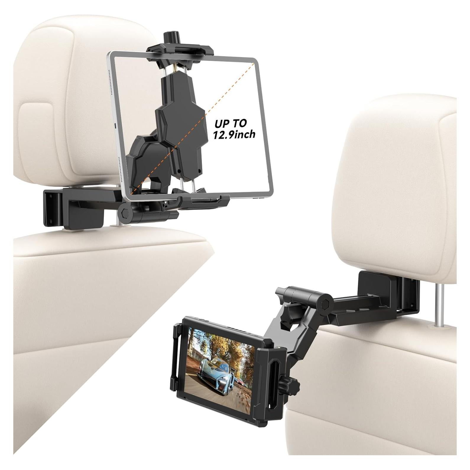 Soporte para Tableta KDD Ajustable 360° para Coche - Compatible con iPad y Teléfonos