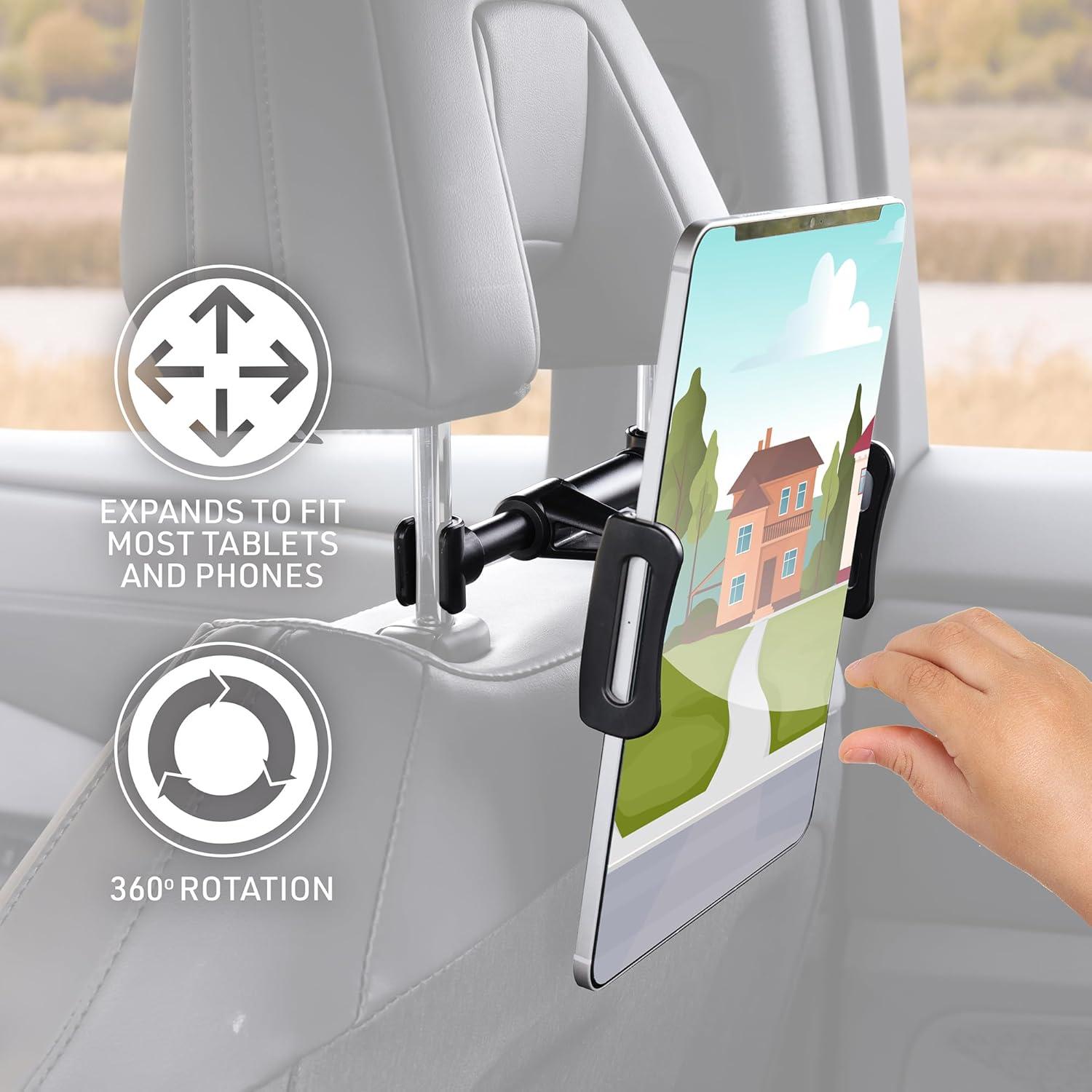 Soporte de Tableta Monster para Reposacabezas de Coche 10-30 cm