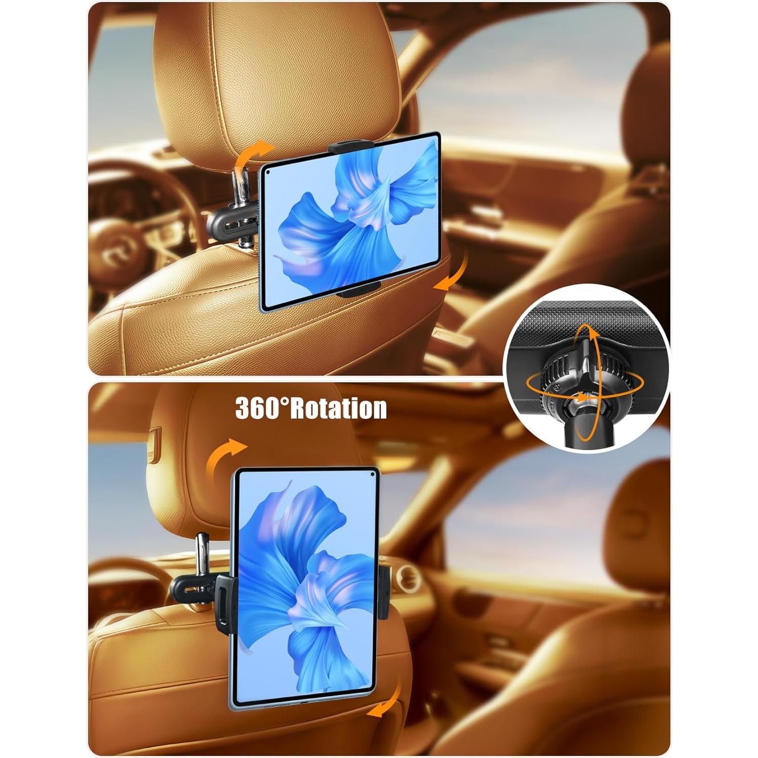 Soporte para Tablet WIERSS para Reposacabezas de Coche 4.7"-13"