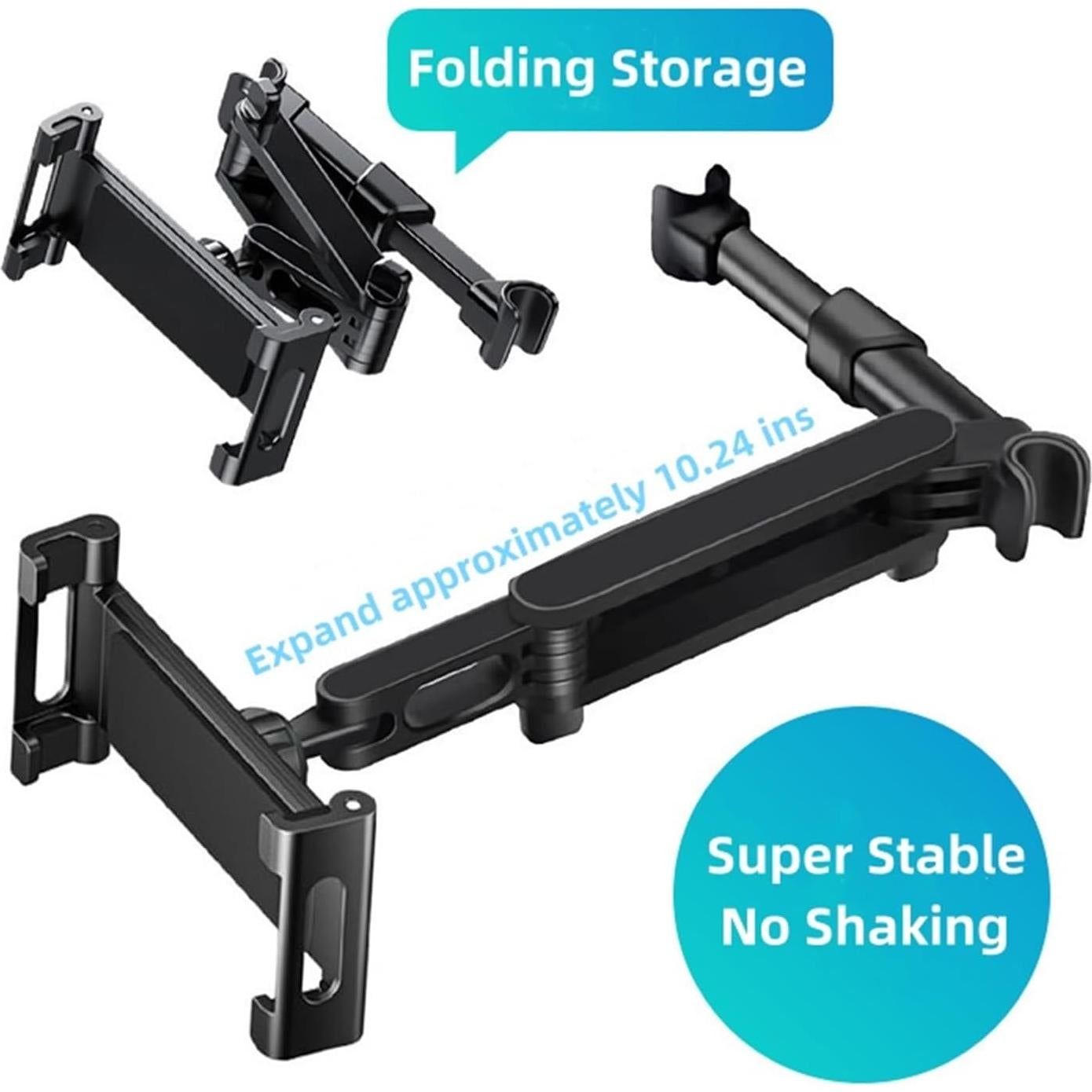 Soporte de Tablet para Coche AIOYE Ajustable 360° Negro