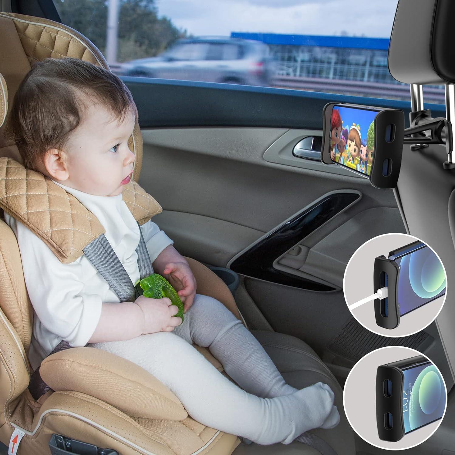 Soporte para Reposacabezas de Coche Uniwit Ajustable 10-28 cm