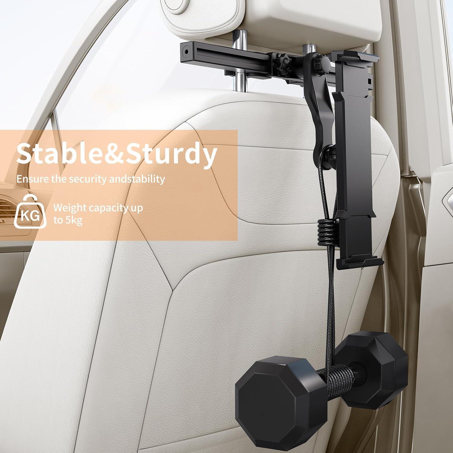 Soporte para iPad en Reposacabezas de Coche Teefeet Ajustable
