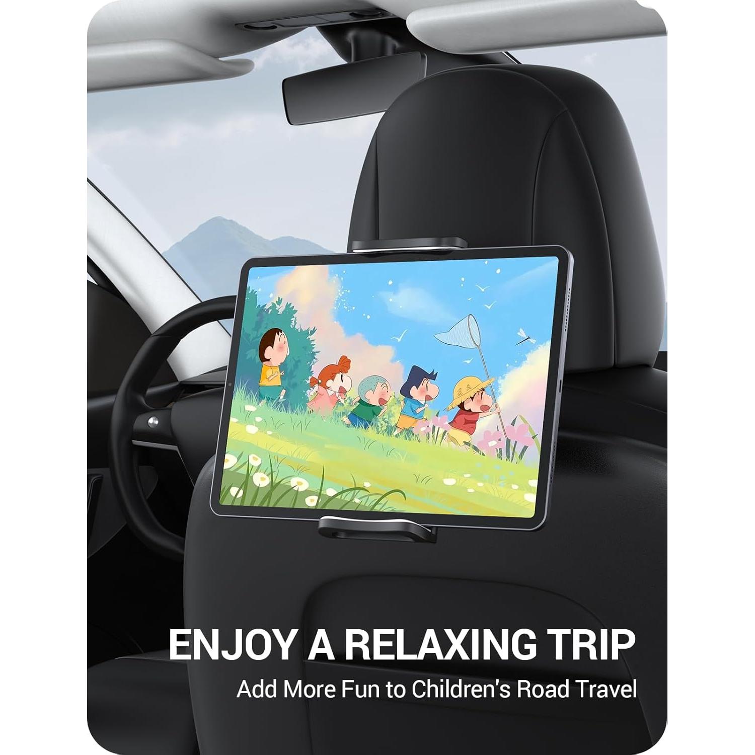 Soporte de Tableta BASENOR para Tesla Model Y/3/S/X - Rotación 360°