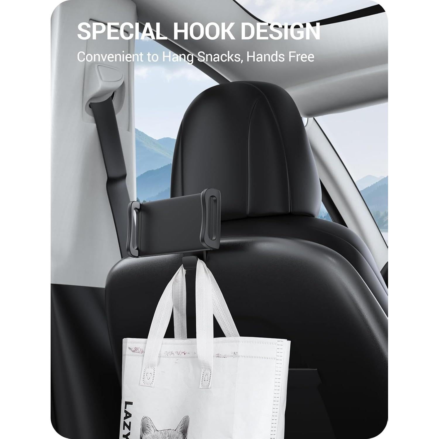 Soporte de Tableta BASENOR para Tesla Model Y/3/S/X - Rotación 360°