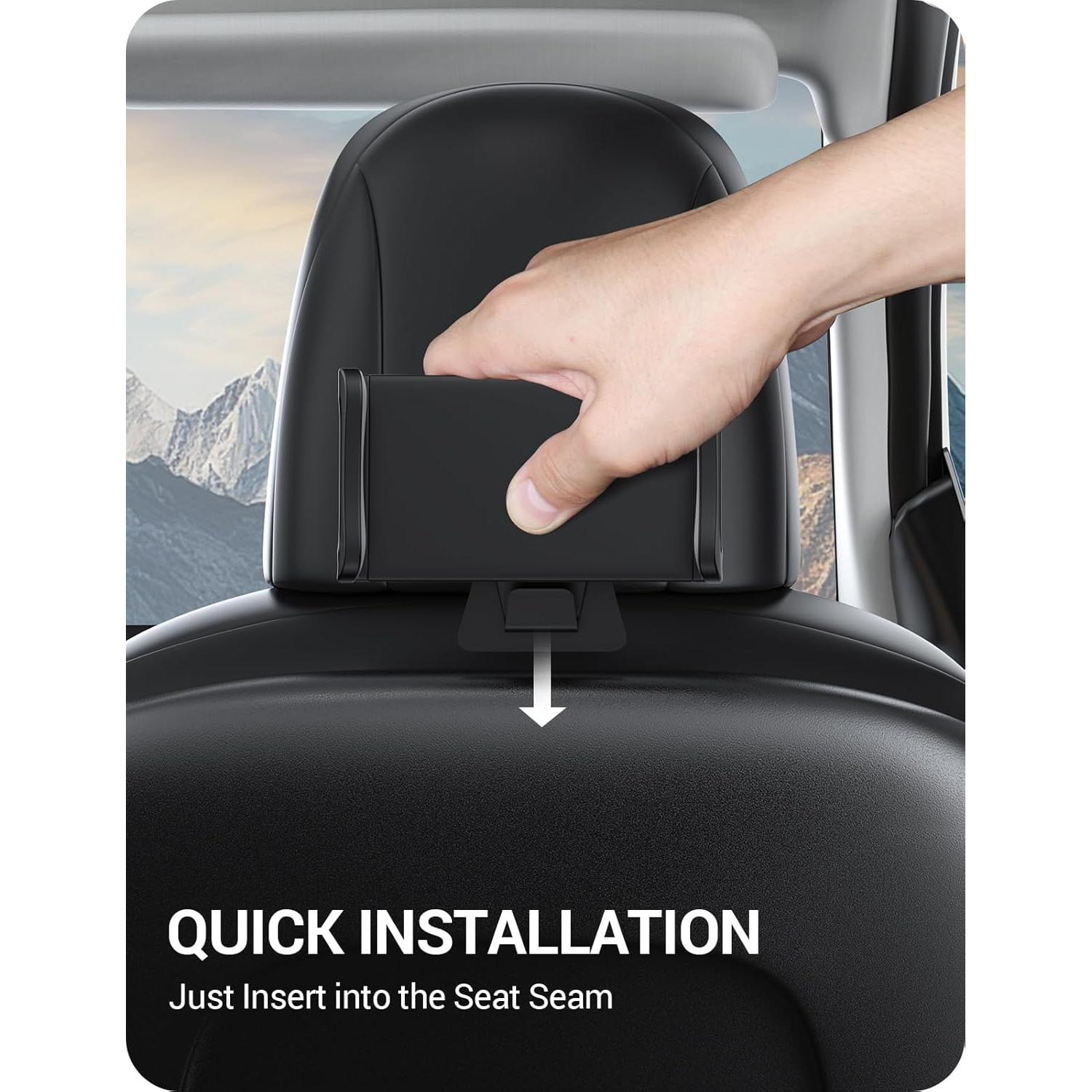 Soporte de Tableta BASENOR para Tesla Model Y/3/S/X - Rotación 360°