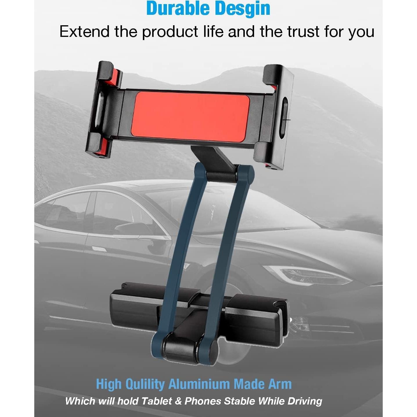 Soporte de Tablet Ajustable INNOMAX para Asiento Trasero 5-13"