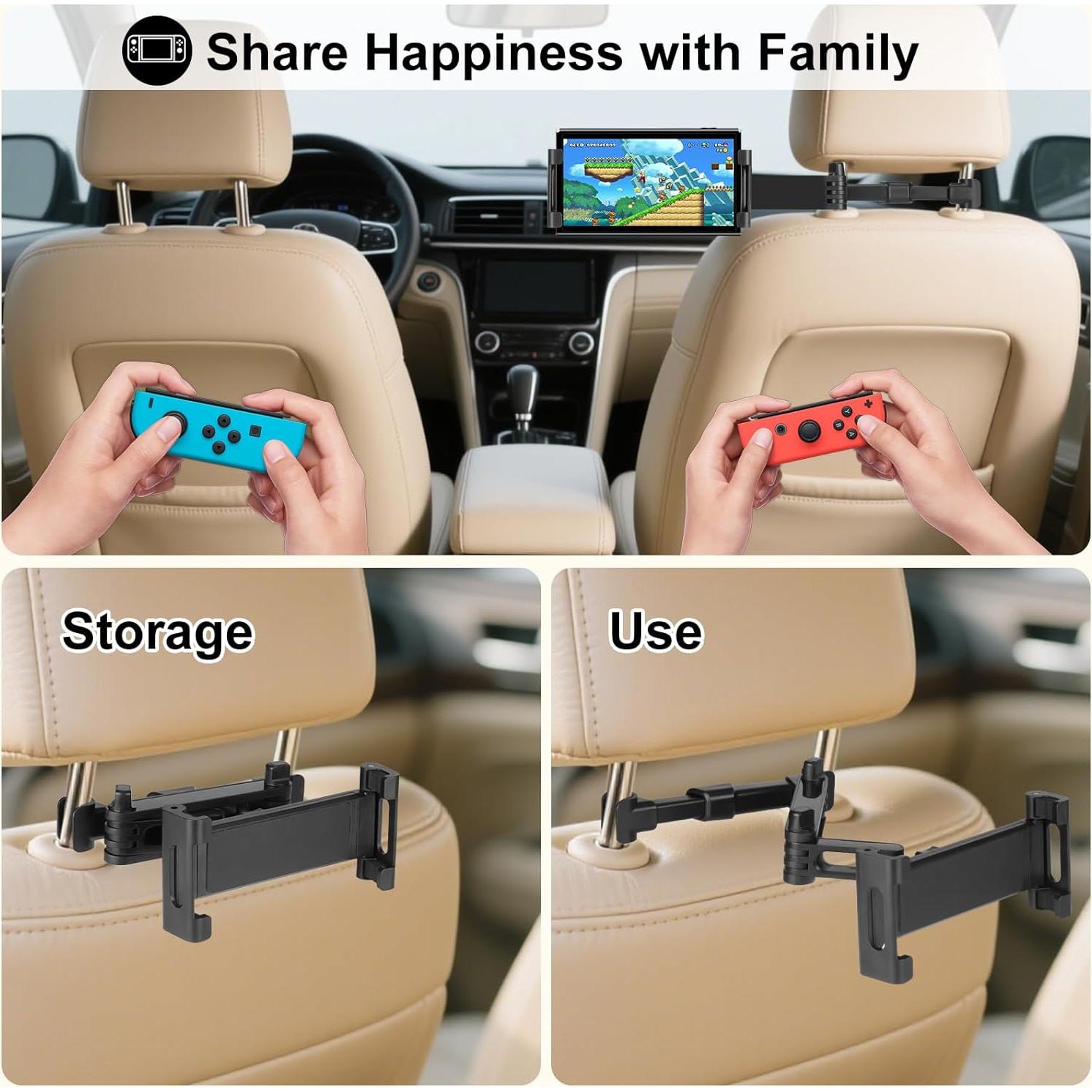 Soporte para Tableta Kairiyard para Coche 3 en 1 Ajustable