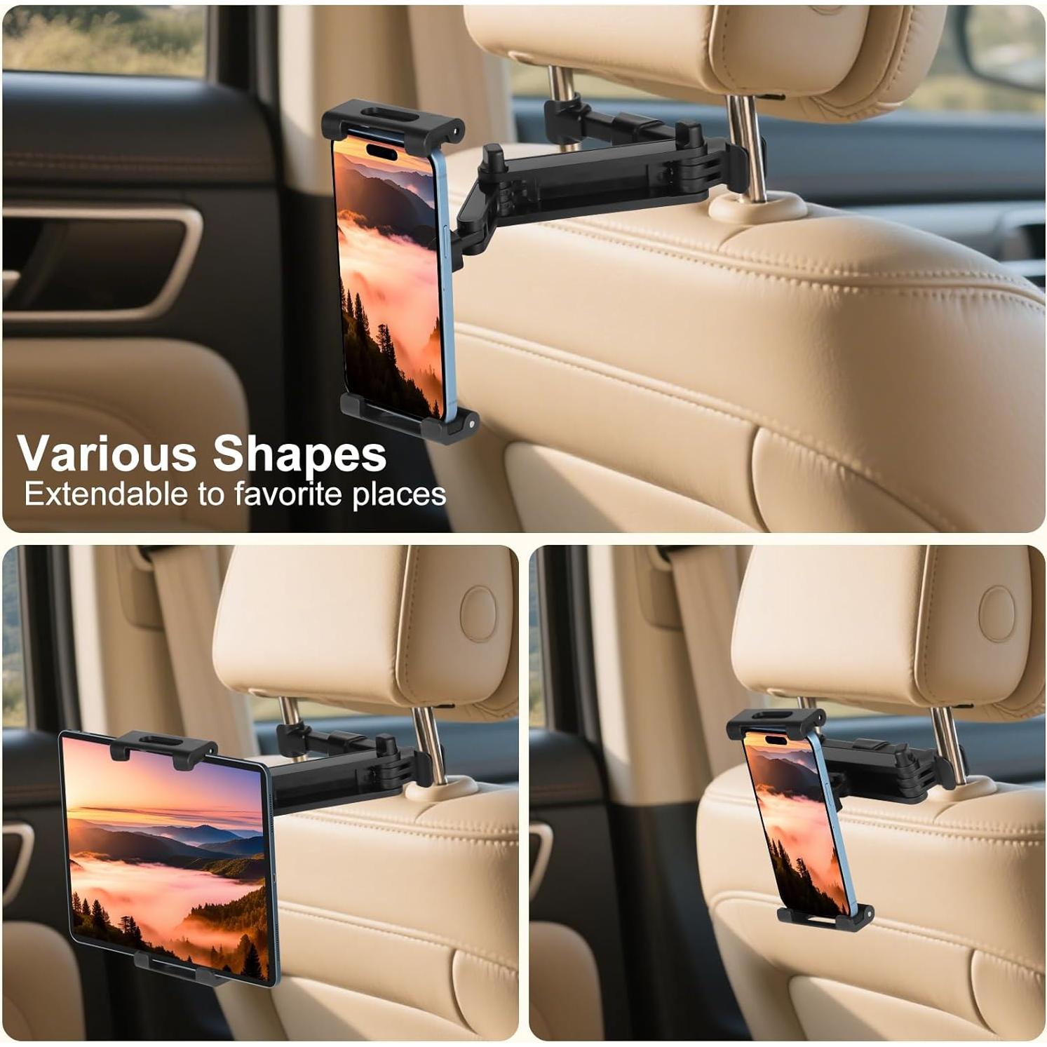 Soporte para Tableta Kairiyard para Coche 3 en 1 Ajustable