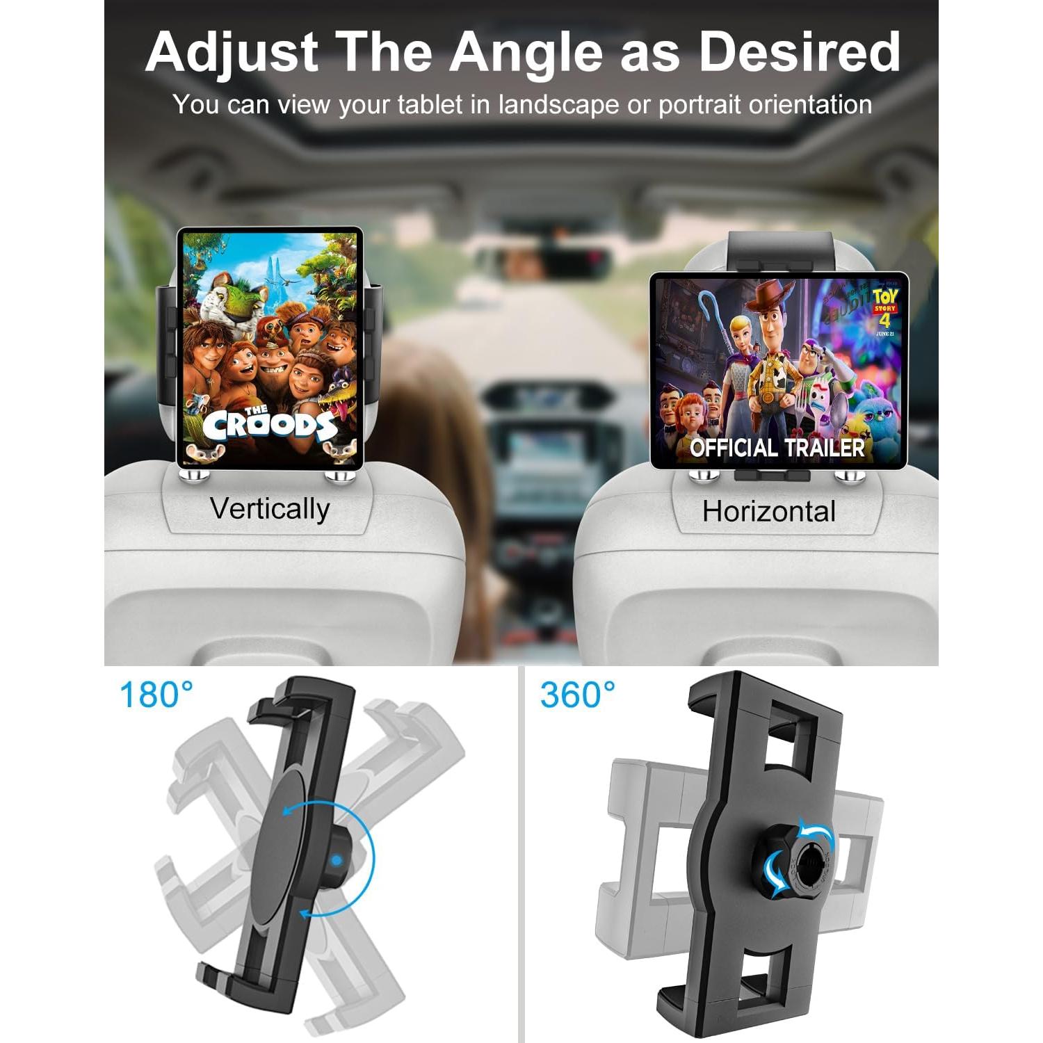 Soporte para Tableta en Reposacabezas de Coche GDZN - Ajustable 4-13"