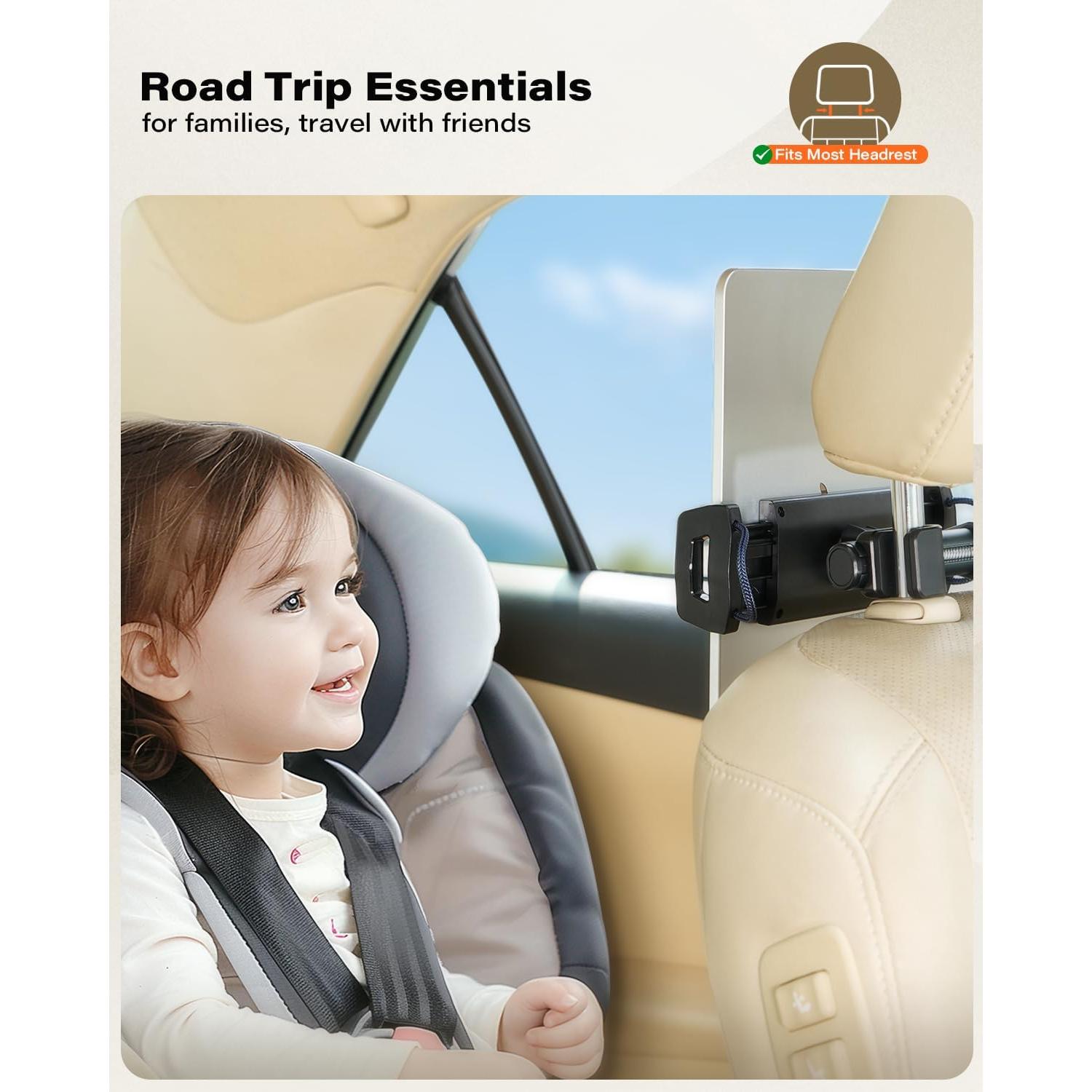 Soporte para Tableta en Reposacabezas APPS2Car - 4.7 a 13"