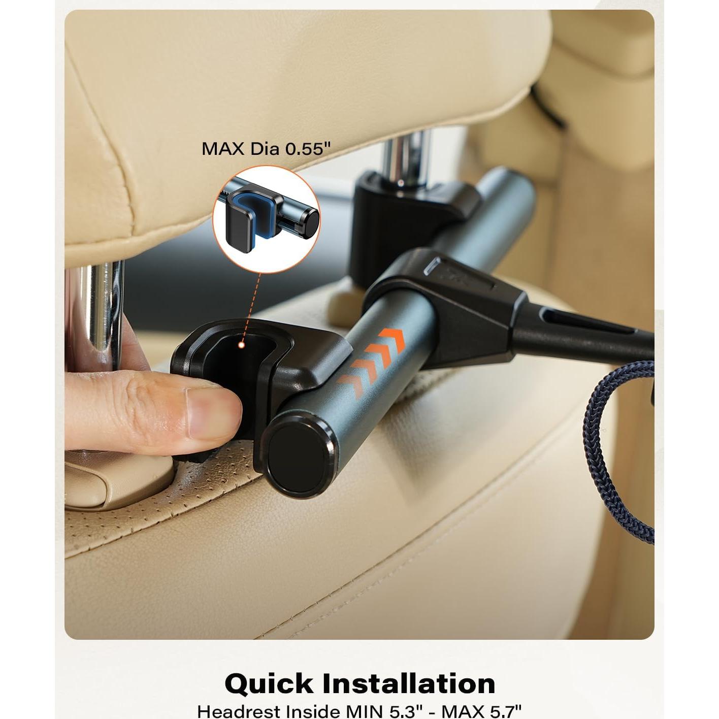 Soporte para Tableta en Reposacabezas APPS2Car - 4.7 a 13"