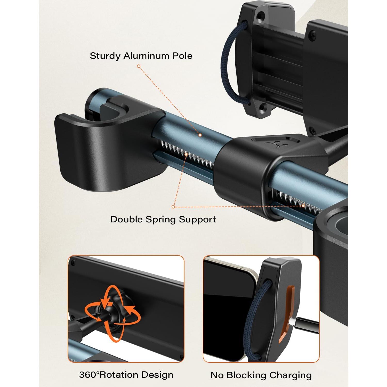Soporte para Tableta en Reposacabezas APPS2Car - 4.7 a 13"