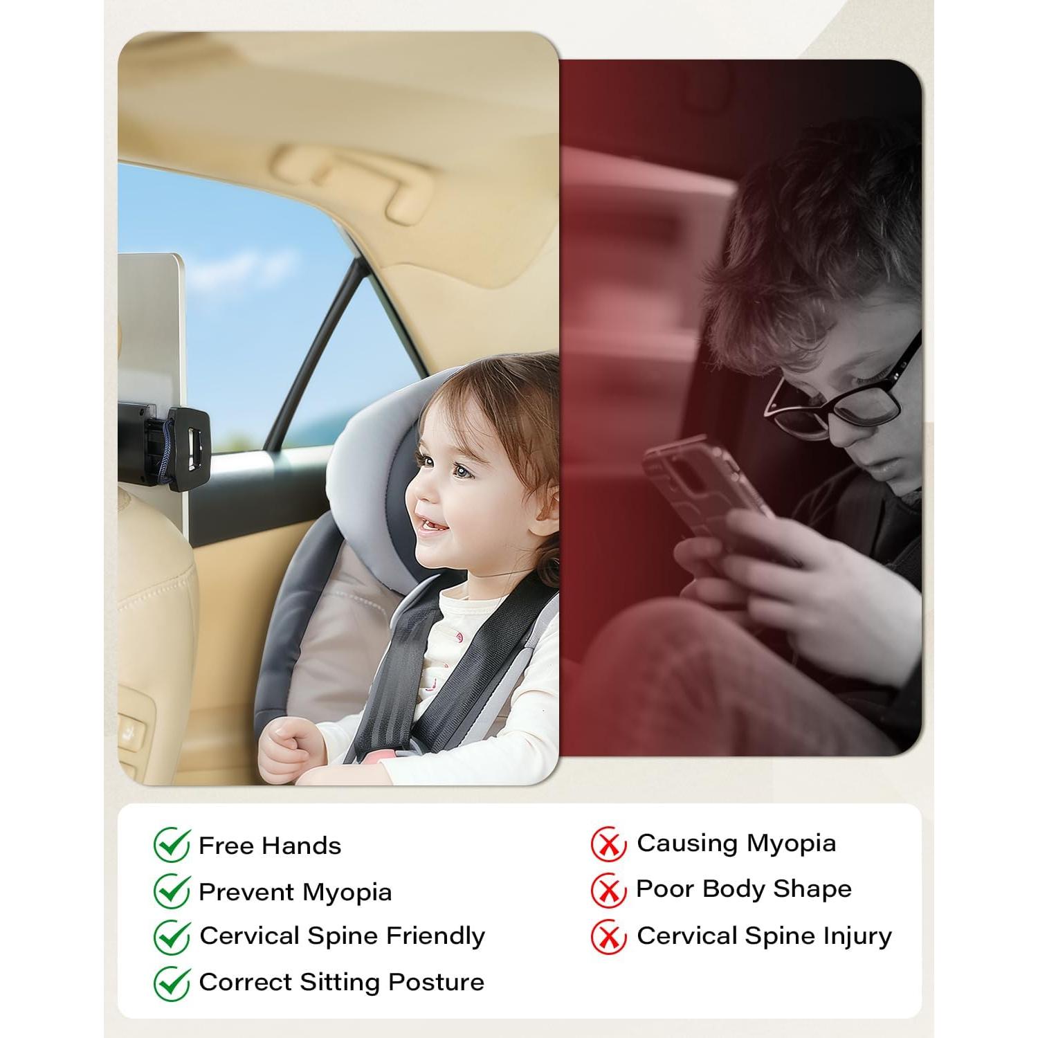 Soporte para Tableta en Reposacabezas APPS2Car - 4.7 a 13"