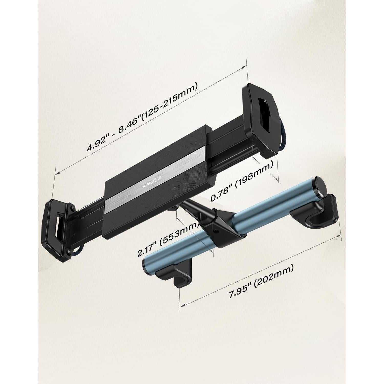 Soporte para Tableta en Reposacabezas APPS2Car - 4.7 a 13"