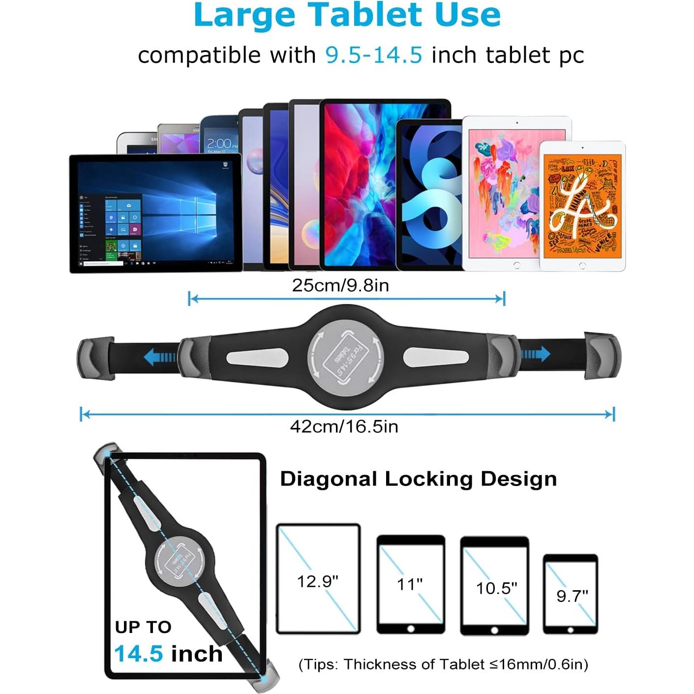 Soporte de Tablet para Asiento de Carro Phichy 9.5"-14.5"