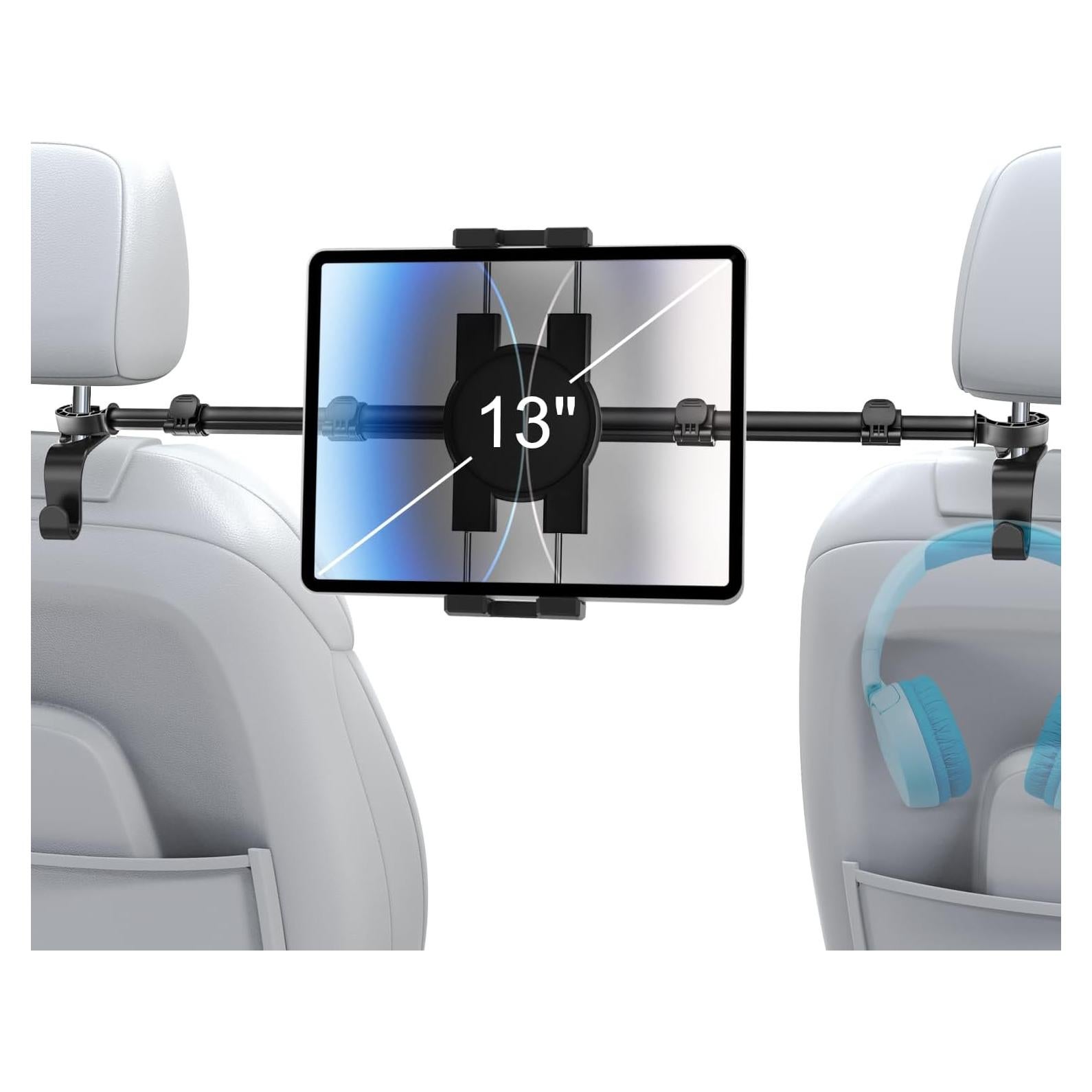 Soporte para Tablet en Reposacabezas Woleyi - Ajustable 4-13"