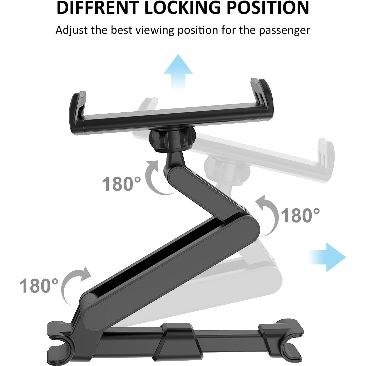 Soporte de Reposacabezas para Tablet y Teléfono Uniwit Negro