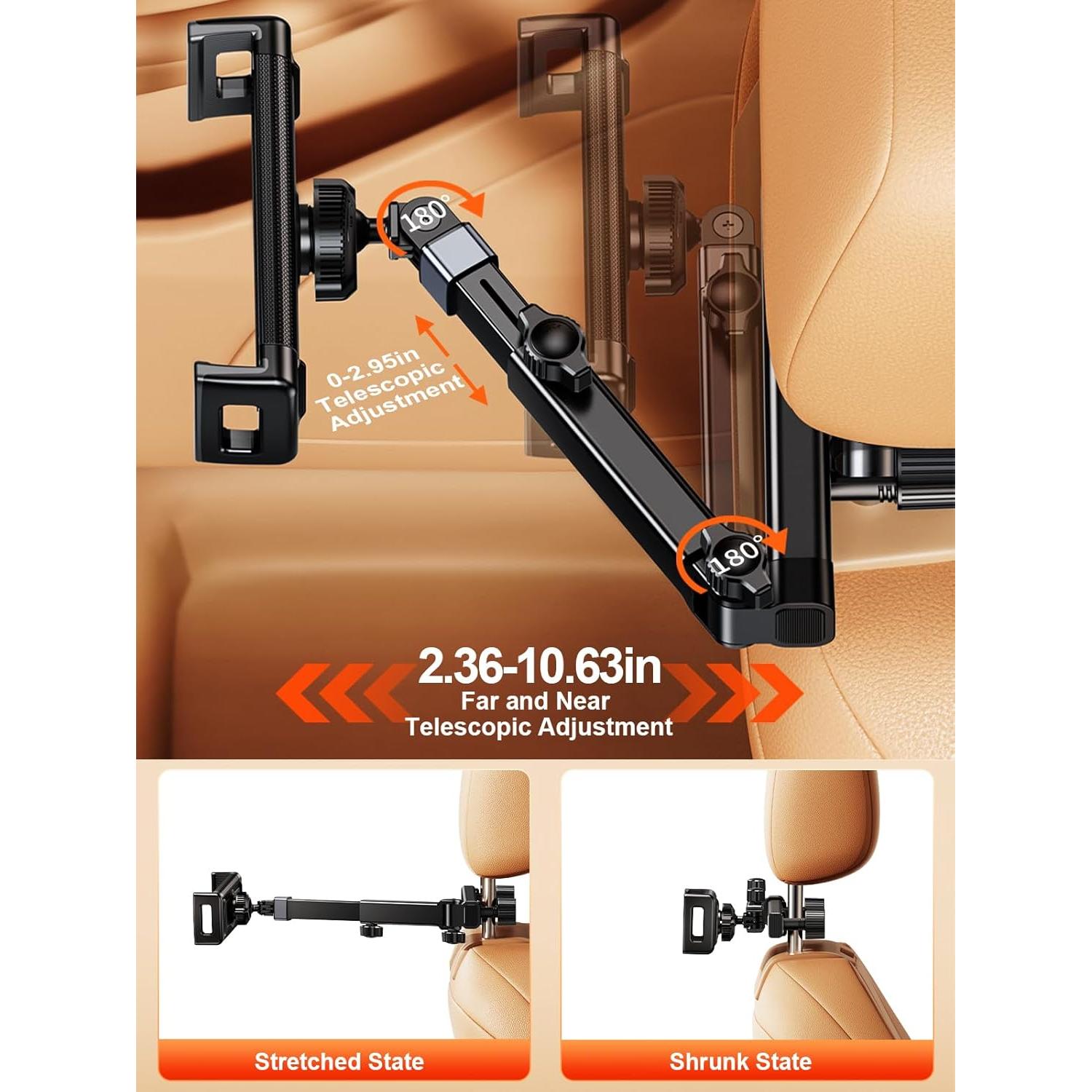 Soporte de Tablet para Reposacabezas de Coche NIFBANG D6-H 4.7-12.9"