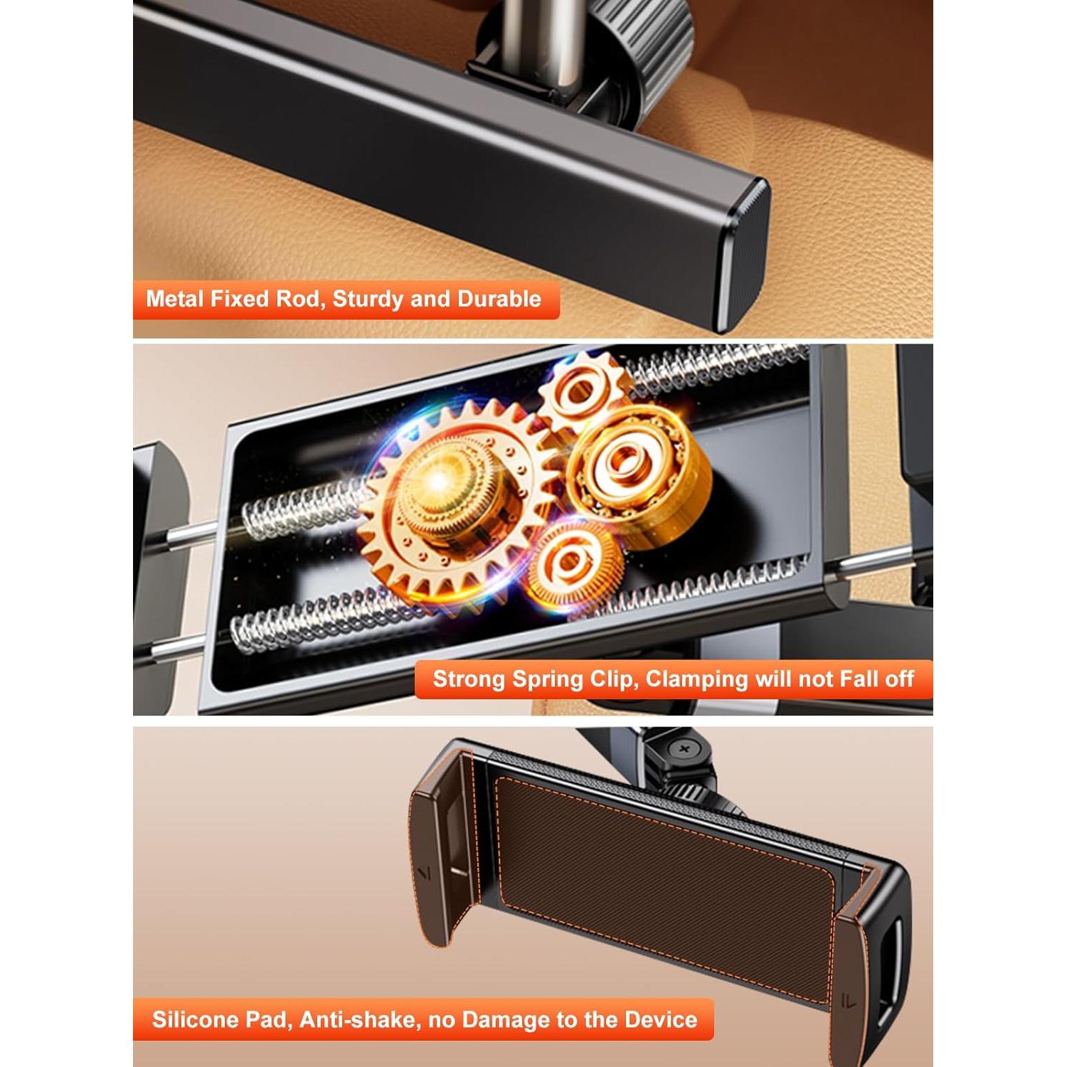 Soporte de Tablet para Reposacabezas de Coche NIFBANG D6-H 4.7-12.9"