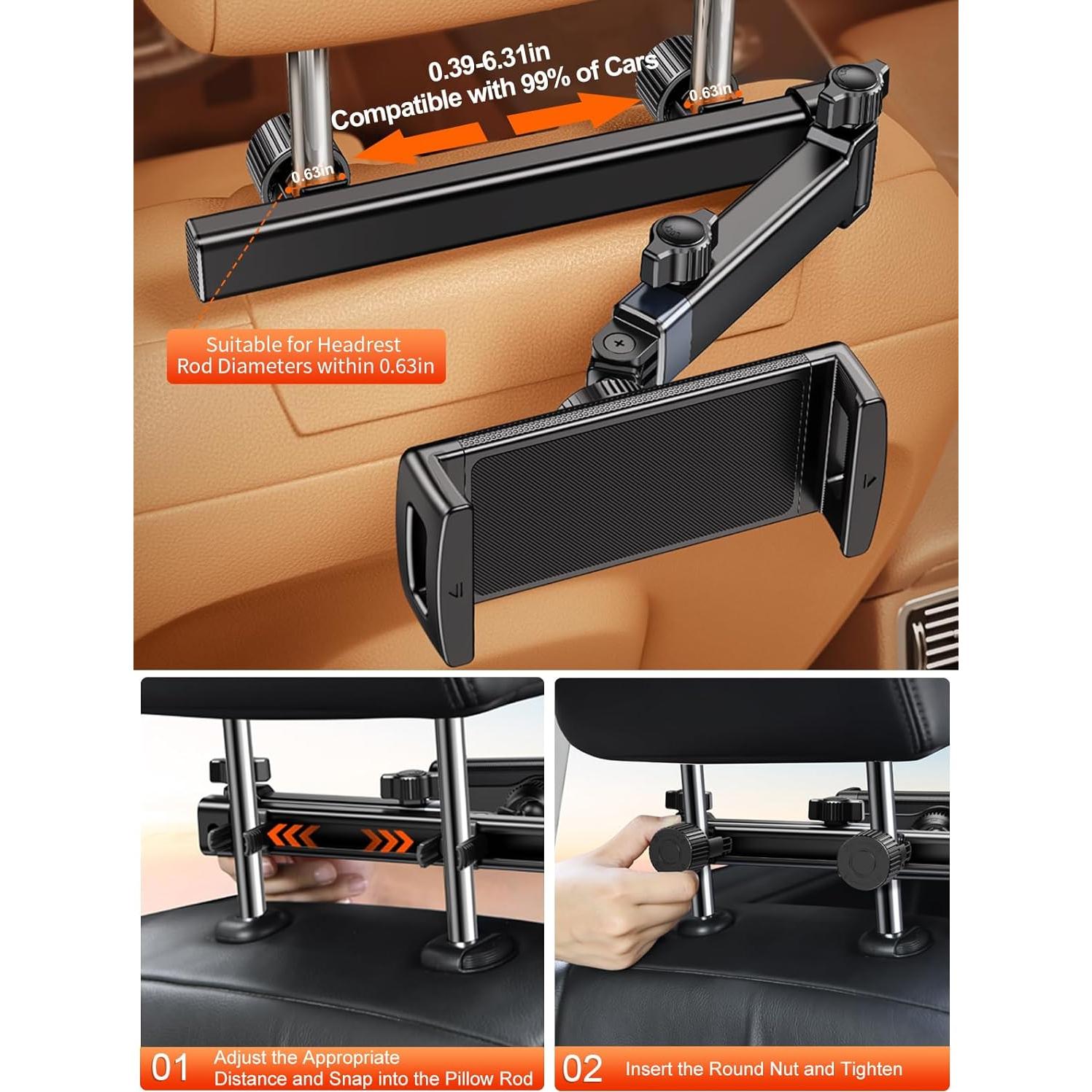 Soporte de Tablet para Reposacabezas de Coche NIFBANG D6-H 4.7-12.9"
