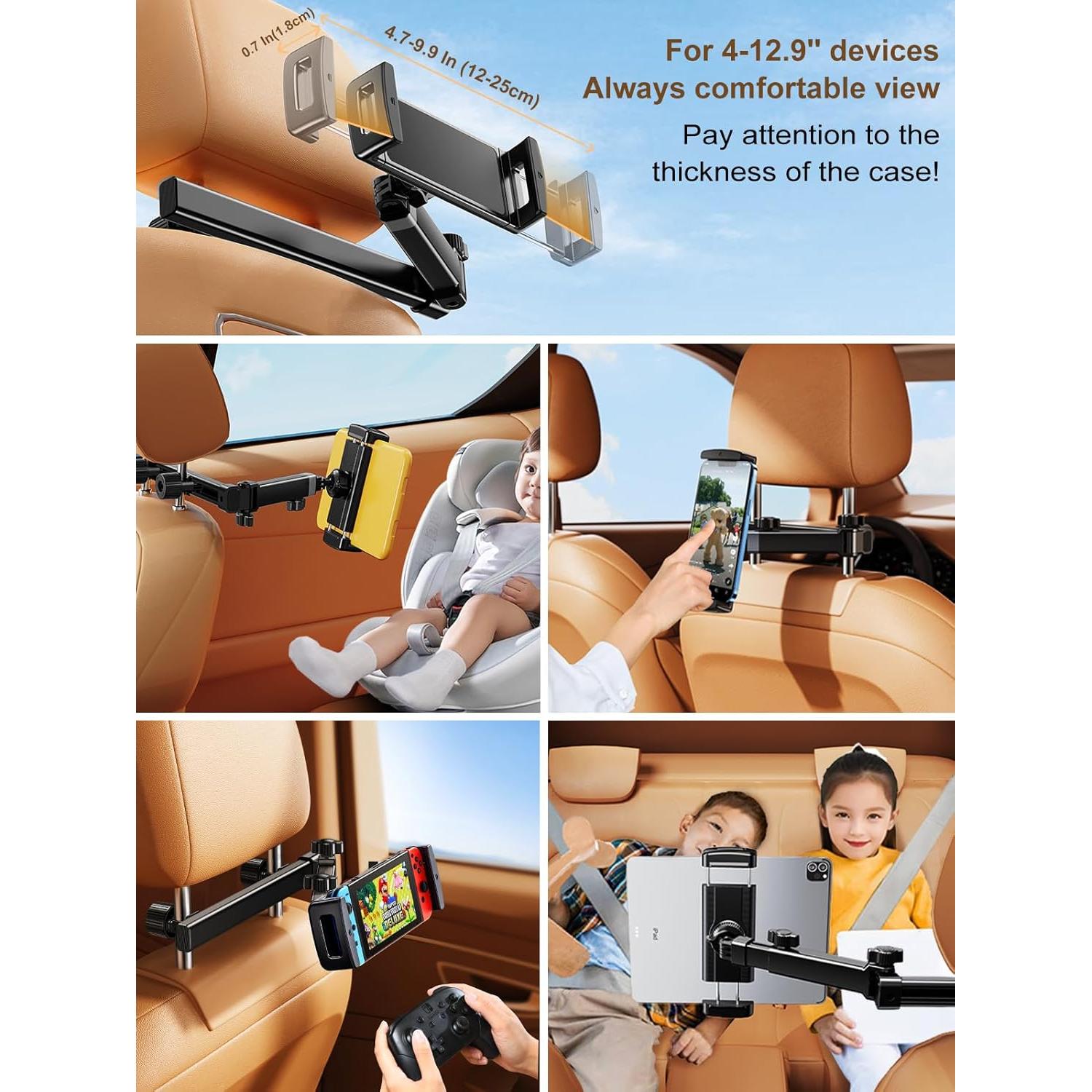 Soporte de Tablet para Reposacabezas de Coche NIFBANG D6-H 4.7-12.9"