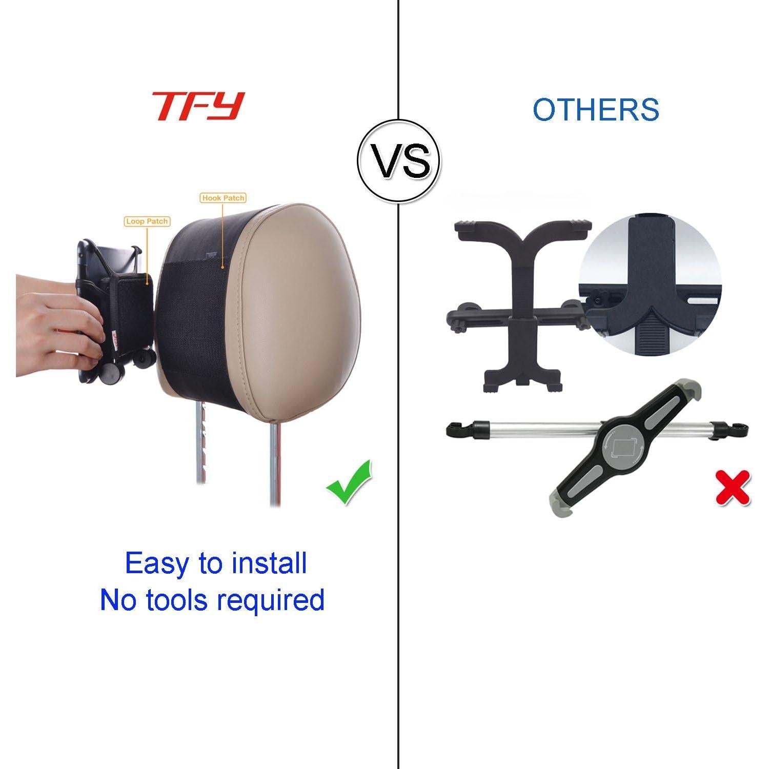 Soporte Universal para Auto TFY con Red de Silicona para Teléfonos y Tabletas