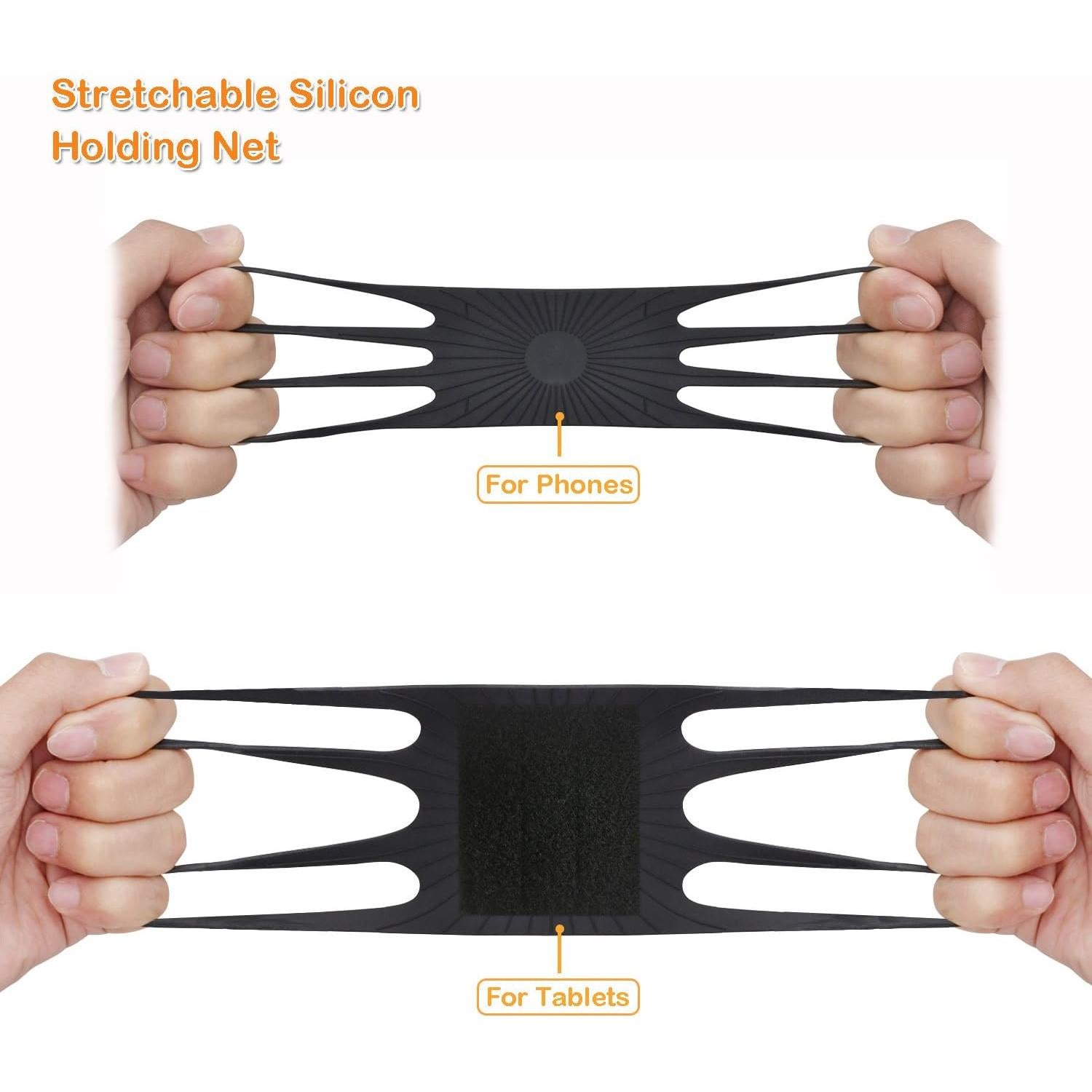 Soporte Universal para Auto TFY con Red de Silicona para Teléfonos y Tabletas