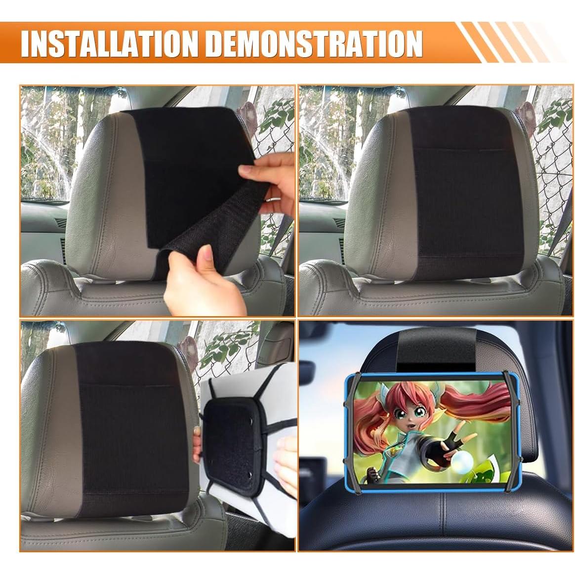 Soporte de Reposacabezas para Tableta UHANBUT Ajustable 11x15.4cm