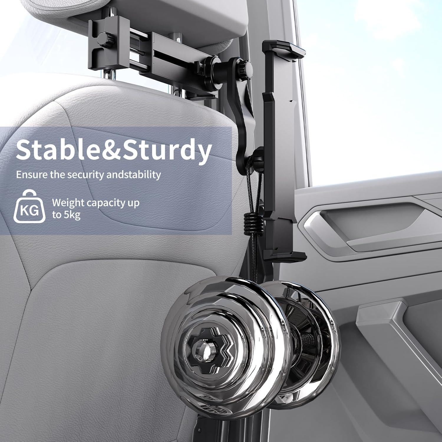 Soporte para Tableta en Reposacabezas Auto Teefeet JLP01A Negro