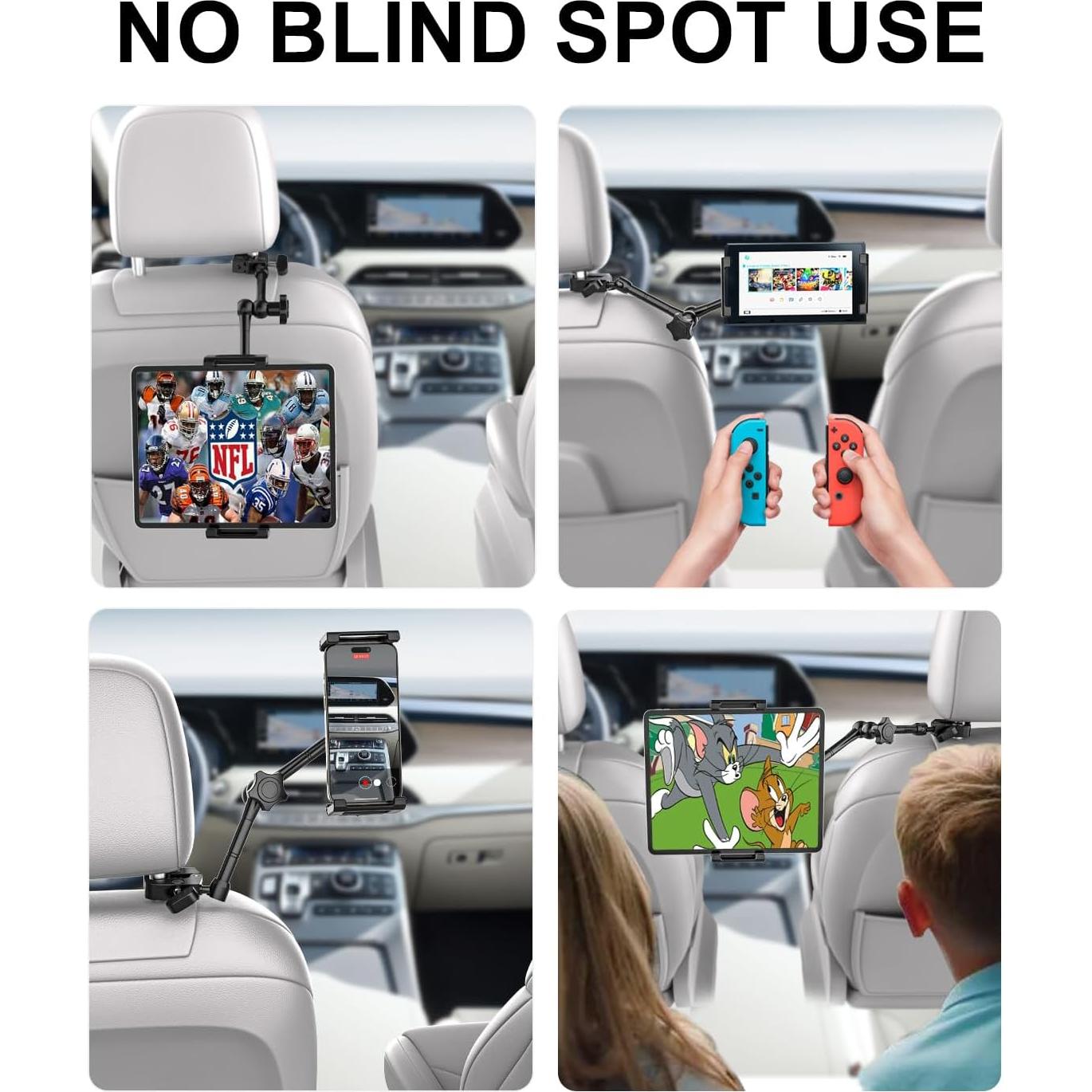 Soporte de Tableta para Reposacabezas Kolasels - Metal Ajustable 360°