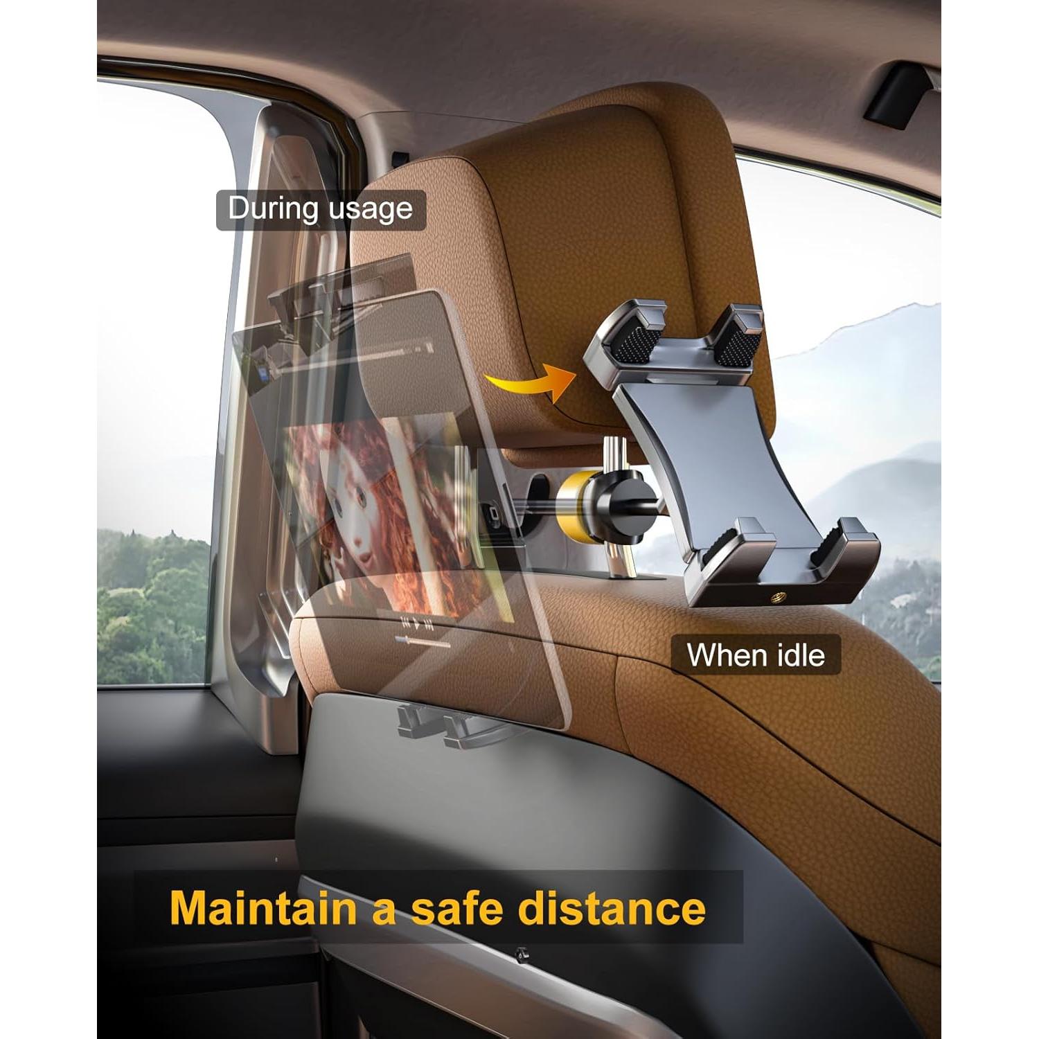 Soporte para Tablet LINCO AM309 Ajustable para Auto 4.7-13"