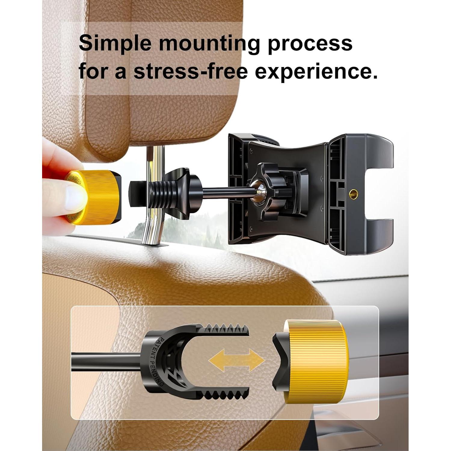 Soporte para Tablet LINCO AM309 Ajustable para Auto 4.7-13"