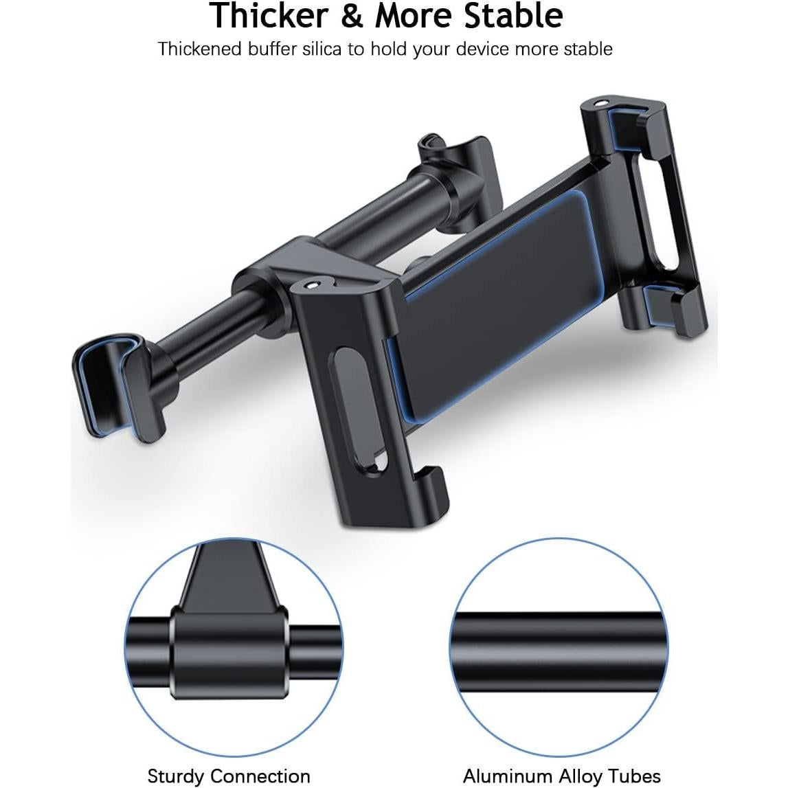 Soporte para Tablet en Reposacabezas Simr K8 - Ajustable y Rotable