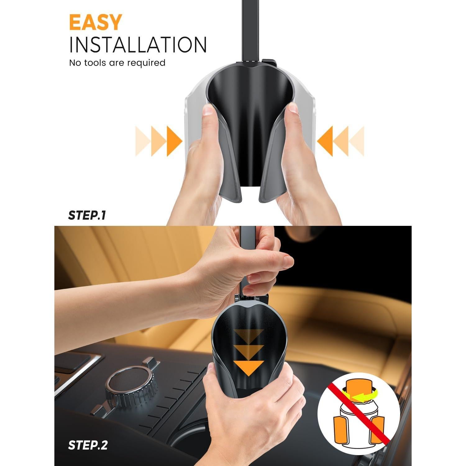 Soporte para Tablet eSamcore en Portavasos para Coche 6-11"